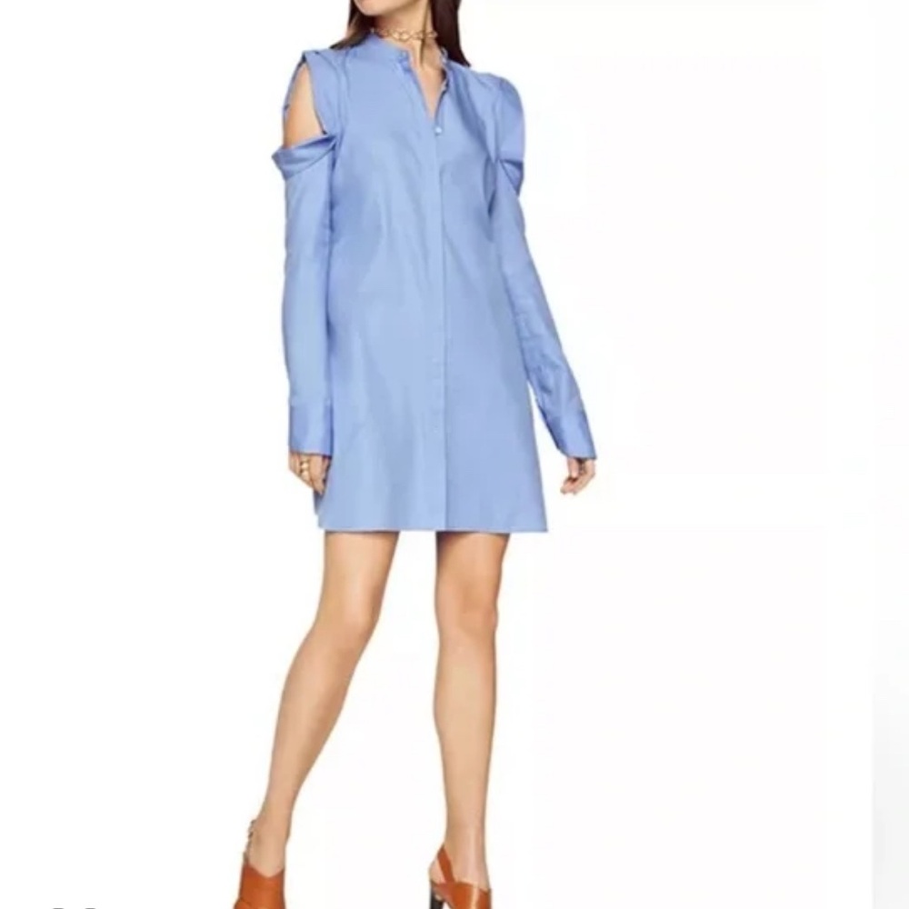 BCBGMaxAzria Light Blue Long Sleeve Dress